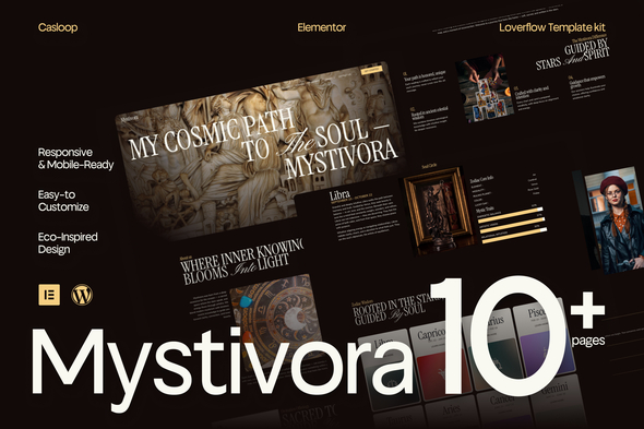 قالب المنتور Mystivora - طراحی سایت ستاره‌شناسی، فال و ماوراءالطبیعه
