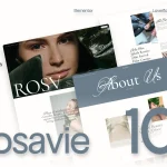 قالب المنتور Rosavie - طراحی سایت سالن زیبایی و برندهای لوکس