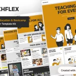 قالب TeachFlex - طراحی سایت آموزش آنلاین و بوت‌کمپ