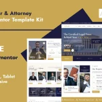 دانلود کیت قالب المنتور Advofa - وکیل و خدمات حقوقی