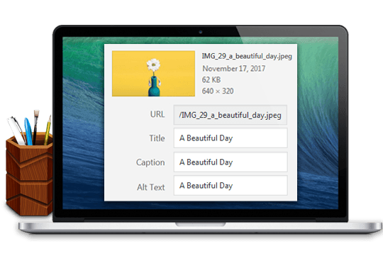 دانلود افزونه وردپرس Auto Image Attributes Pro - بهینه‌سازی سئو تصاویر