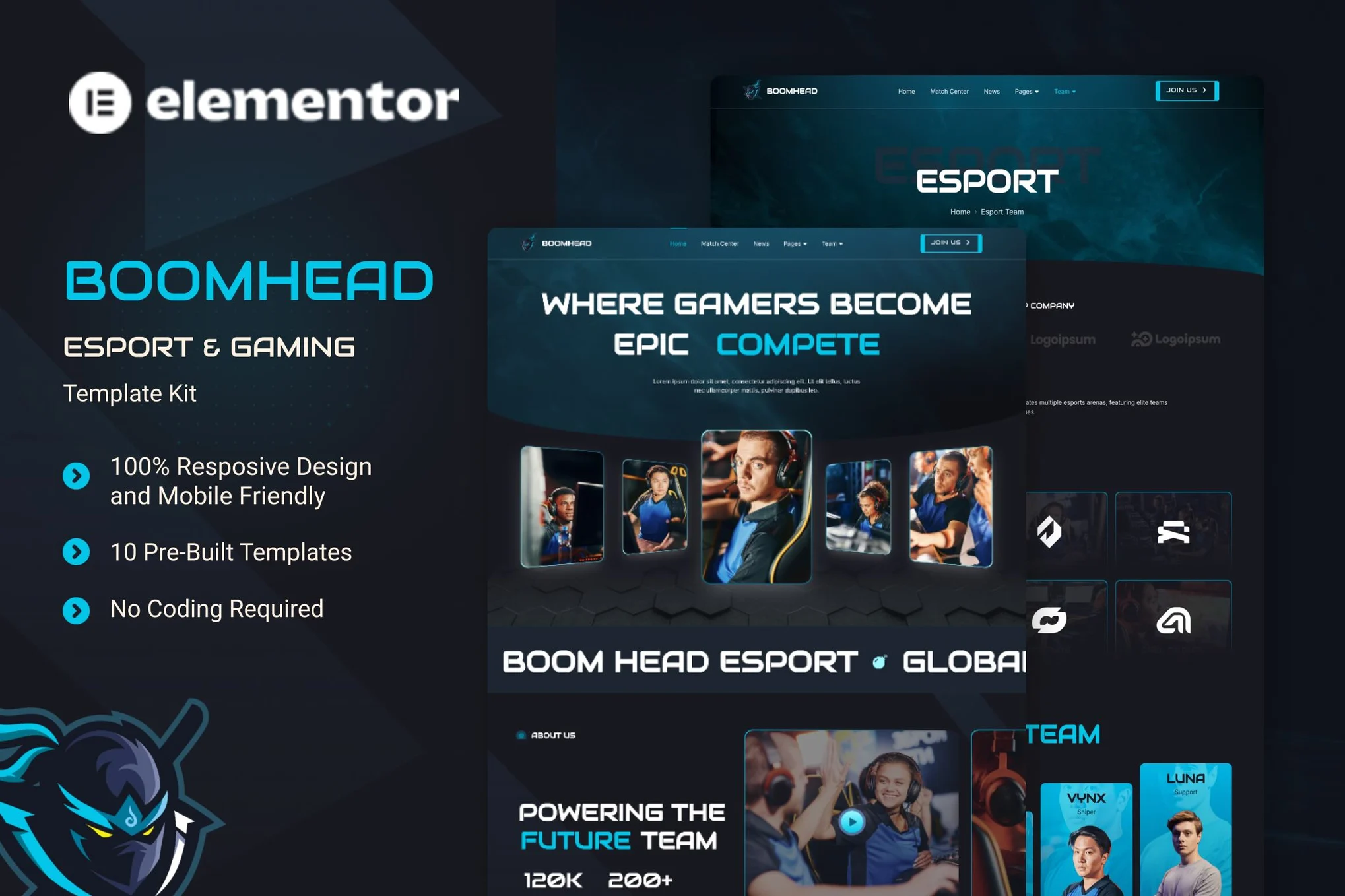 دانلود کیت المنتور BoomHead - گیمینگ و Esports