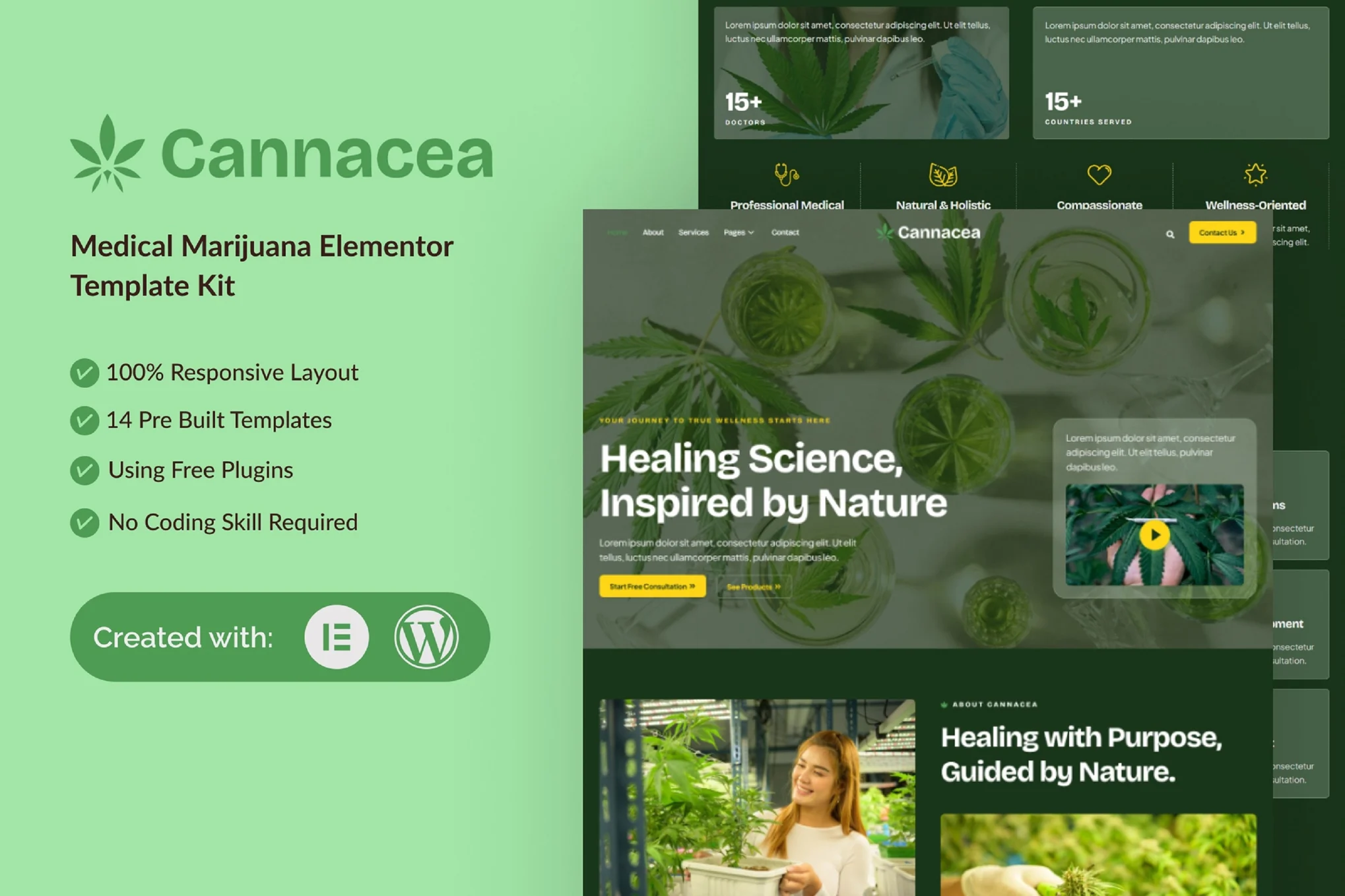دانلود قالب Cannacea – کلینیک و محصولات گیاه دارویی