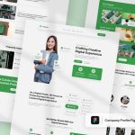 دانلود قالب Figma صفحه اصلی شرکتی (Clean Agency)