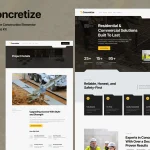 دانلود قالب وردپرس Nicex – پوسته نمونه کار خلاقانه وردپرس دانلود کیت قالب المنتور Concretize - خدمات بتن و ساخت و ساز
