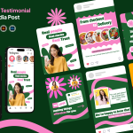 دانلود قالب کاروسل شبکه‌های اجتماعی - نظرات مشتریان