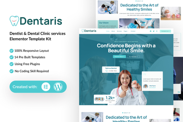 دانلود کیت قالب المنتور Dentaris - دندانپزشکی و کلینیک دندانپزشکی