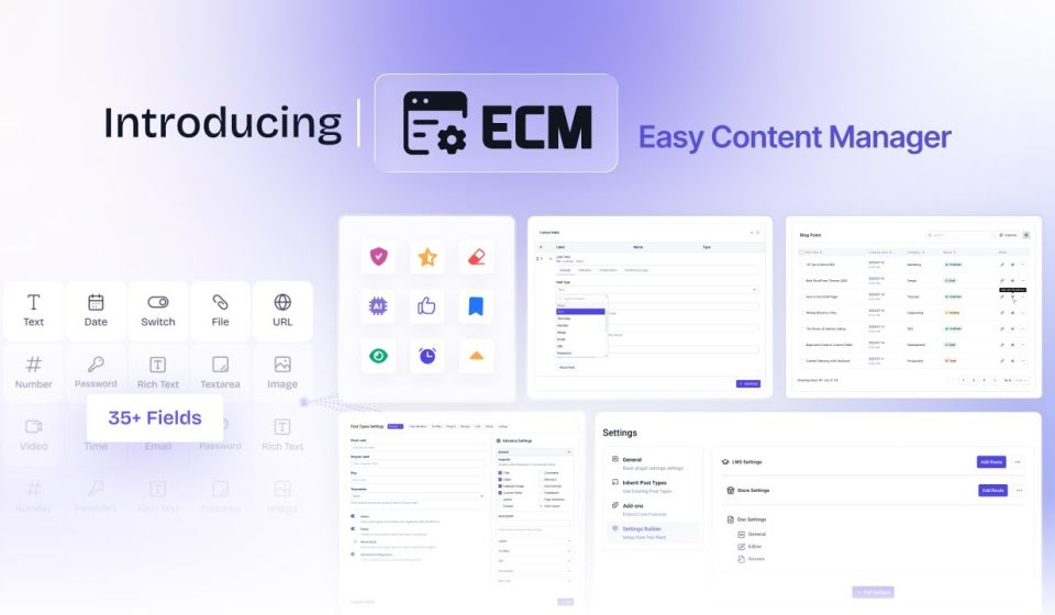 دانلود افزونه Easy Content Manager (ECM) Premium