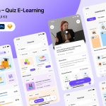 دانلود قالب اپلیکیشن موبایل Eduvera - آموزش الکترونیک و آزمون