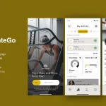 قالب ElevateGo - طراحی اپلیکیشن موبایل مربی تناسب اندام