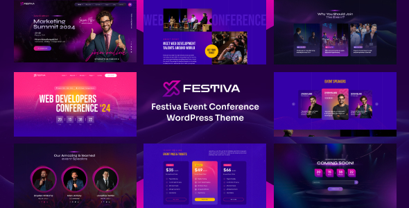 دانلود قالب وردپرس Festiva - رویدادها، کنفرانس و سمینارها