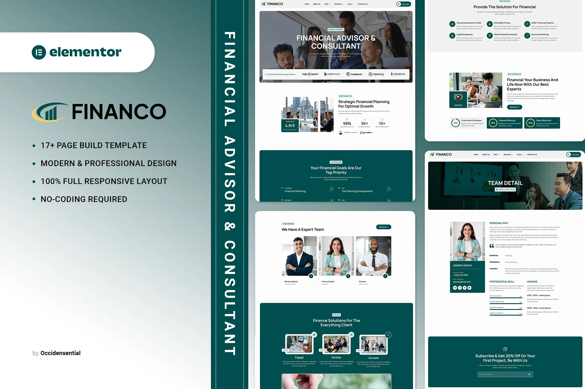 دانلود کیت المنتور Financo - مشاور مالی و کسب‌وکار