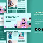 دانلود لندینگ پیج خدمات درمانی و بهداشتی (قالب Figma و PSD)