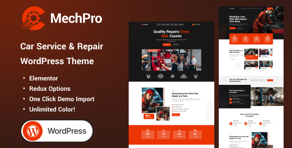 دانلود قالب وردپرس Mechpro - خدمات و تعمیرات خودرو