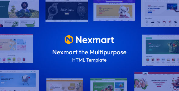 دانلود قالب HTML فروشگاه اینترنتی چندمنظوره Nexmart