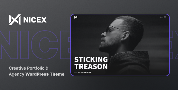 Nicex - Creative Portfolio Theme دانلود قالب وردپرس Nicex - پوسته نمونه کار خلاقانه وردپرس