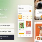 دانلود قالب سایت شرکت هواپیمایی و خدمات پرواز Jetly دانلود قالب Figma اپلیکیشن موبایل Pet Adoption