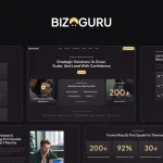 دانلود افزونه وردپرس JobSearch – افزونه دایرکتوری مشاغل وردپرس قالب المنتور Biz Guru - طراحی سایت مشاوره کسبوکار و مالی