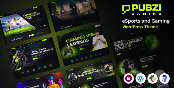 دانلود قالب وردپرس Pubzi - قالب گیمینگ، eSports و استریم