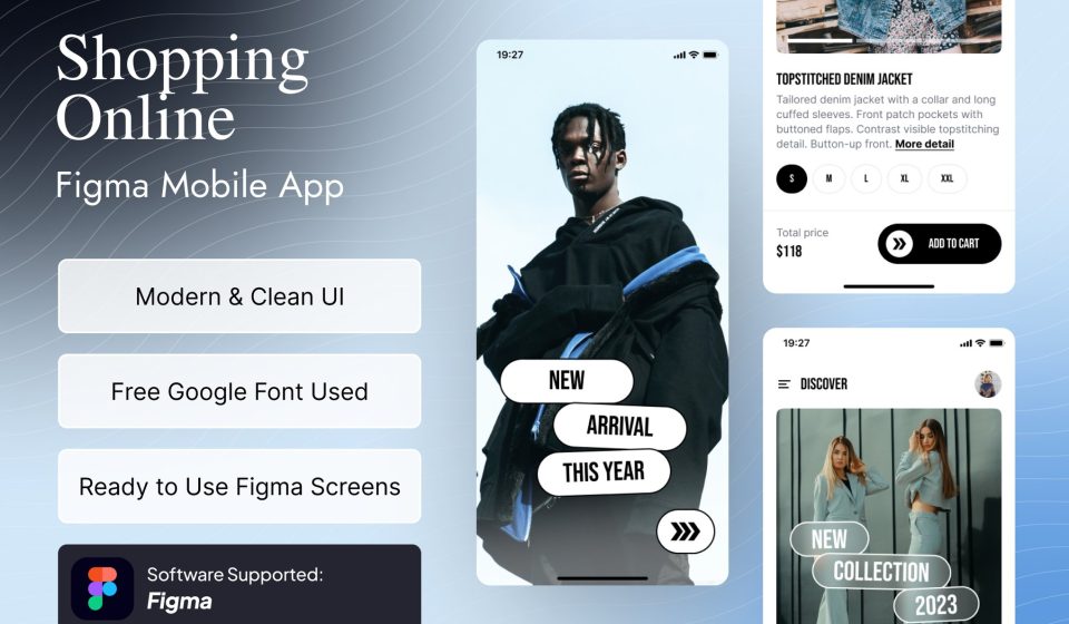 دانلود قالب Figma اپلیکیشن موبایل فروشگاه و خرید آنلاین