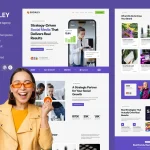 دانلود کیت قالب المنتور Socialey - آژانس مدیریت شبکه‌های اجتماعی