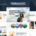 دانلود کیت قالب المنتور TerraviGo - آژانس مسافرتی و تور مدرن