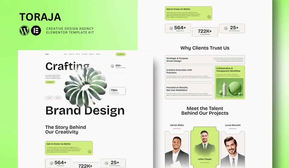 دانلود قالب وردپرس Toraja – کیت المنتور آژانس خلاق و استودیو طراحی دانلود قالب وردپرس Toraja - کیت المنتور آژانس خلاق و استودیو طراحی