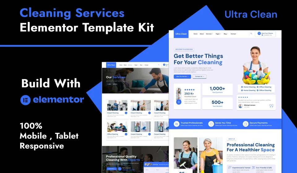 دانلود قالب وردپرس Ultraclean - شرکت خدمات نظافتی و شستشو