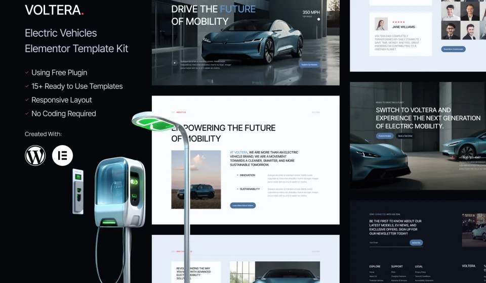 دانلود کیت قالب المنتور Voltera - خودروهای برقی و EV