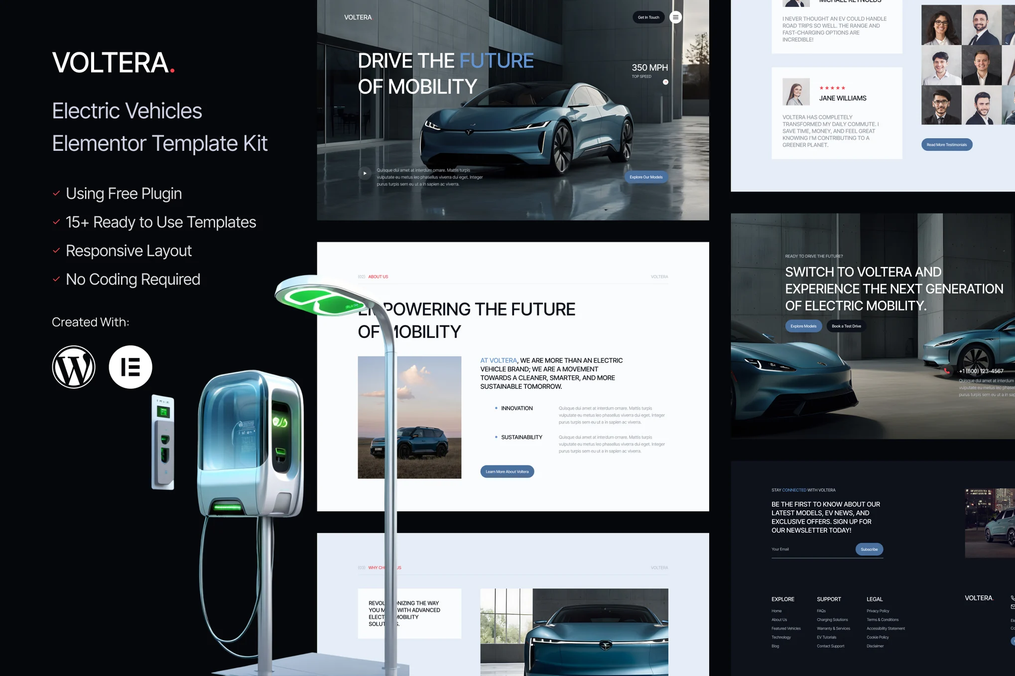 دانلود کیت قالب المنتور Voltera - خودروهای برقی و EV