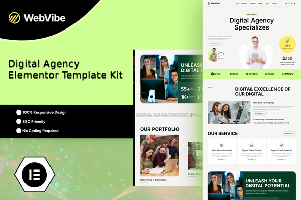 دانلود کیت قالب المنتور Webvibe - آژانس دیجیتال و وب دیزاین
