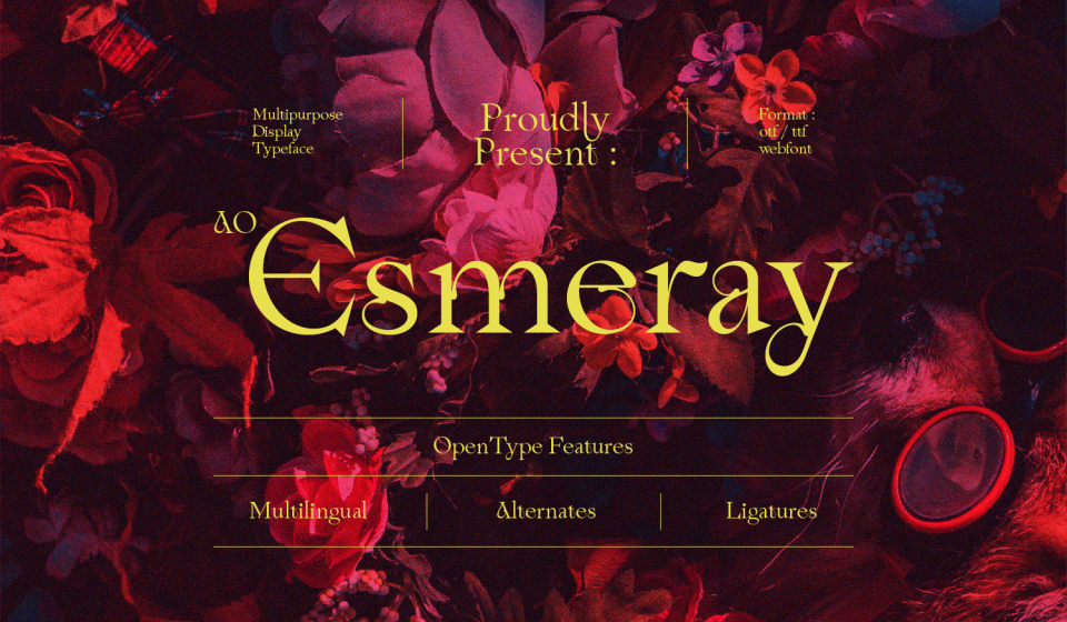 دانلود فونت نمایشی Esmeray