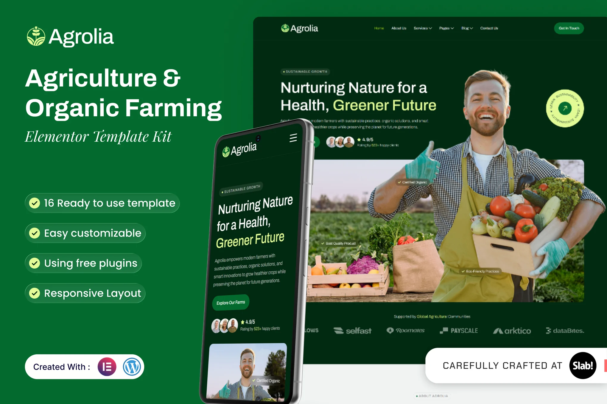 دانلود کیت قالب Agrolia - قالب کشاورزی و مزرعه ارگانیک