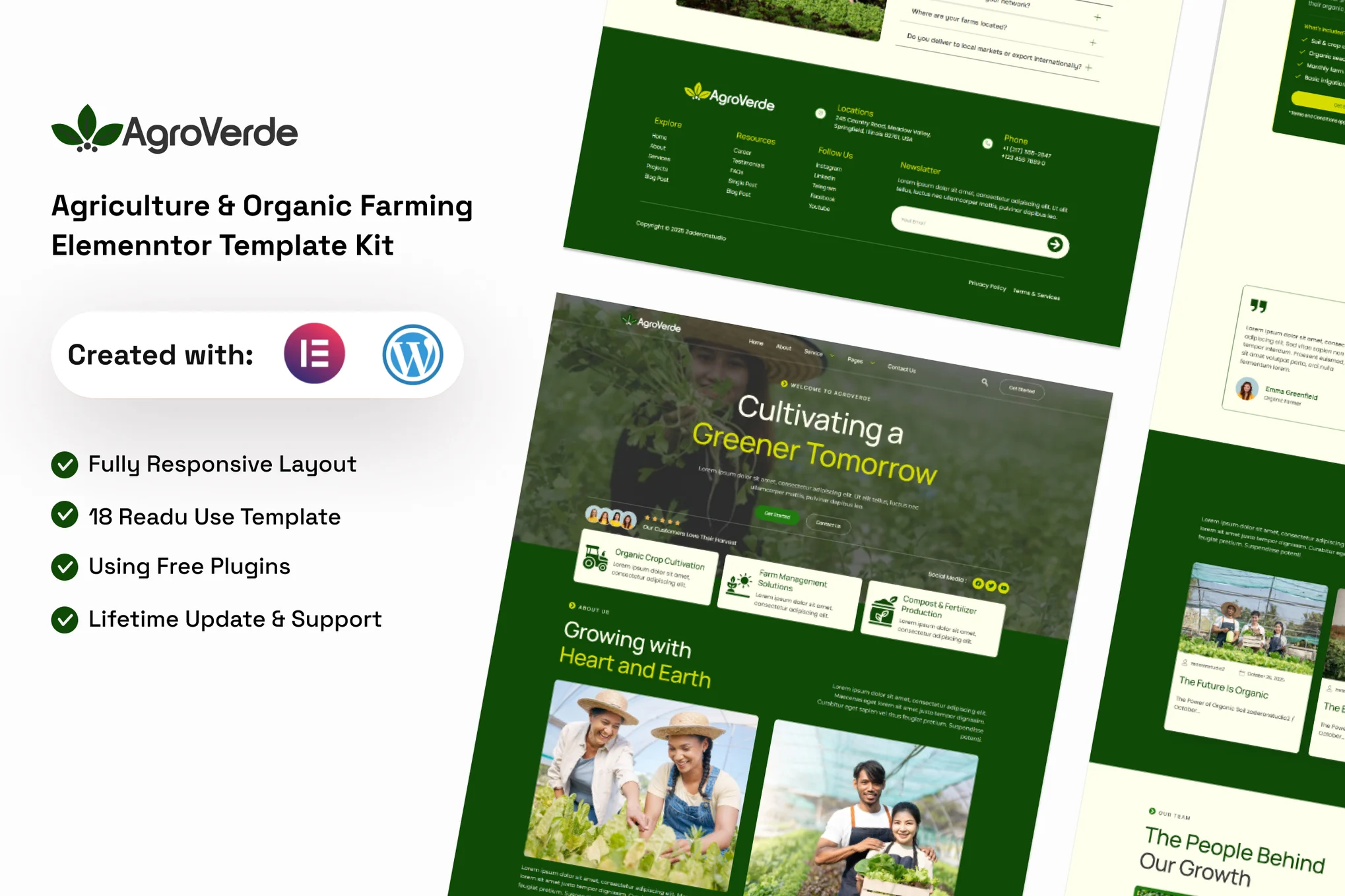 دانلود کیت قالب المنتور Agroverde - کشاورزی و ارگانیک
