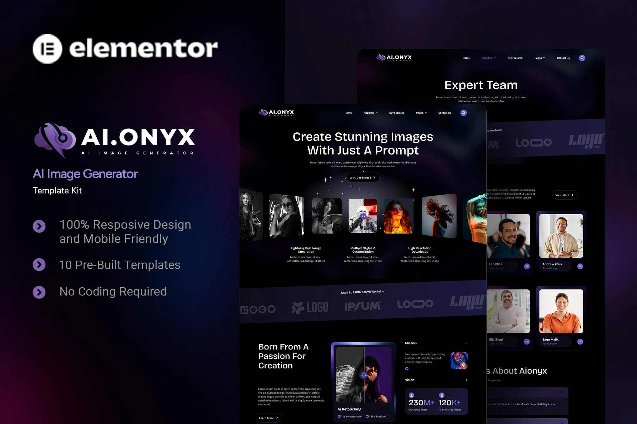 دانلود کیت قالب Aionyx - ابزار تولید تصویر با هوش مصنوعی