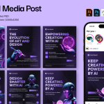 دانلود قالب کاروسل اینستاگرام Donke - هوش مصنوعی