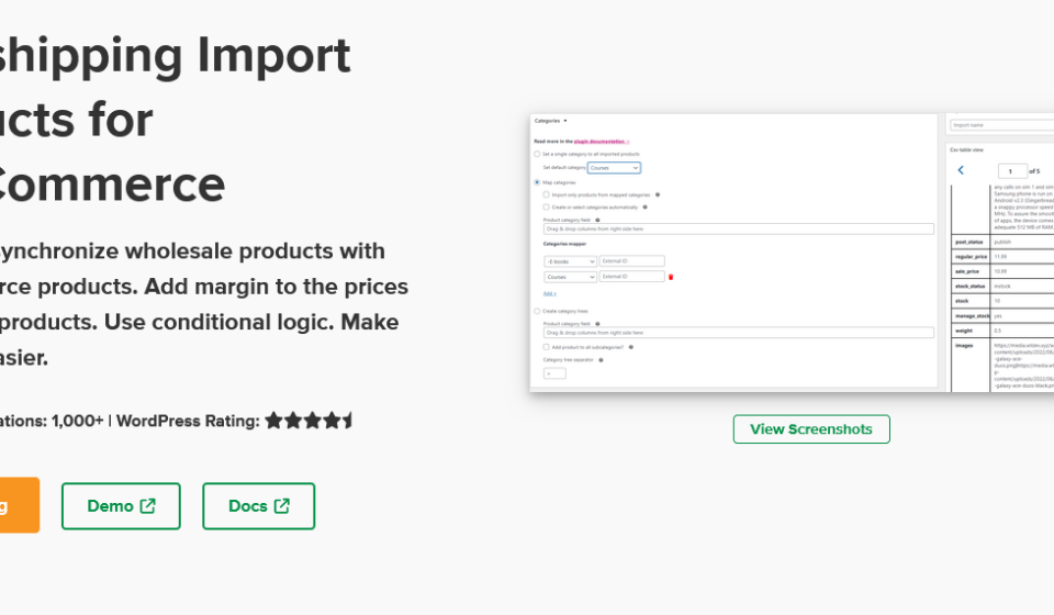 دانلود افزونه Dropshipping Import Products for WooCommerce