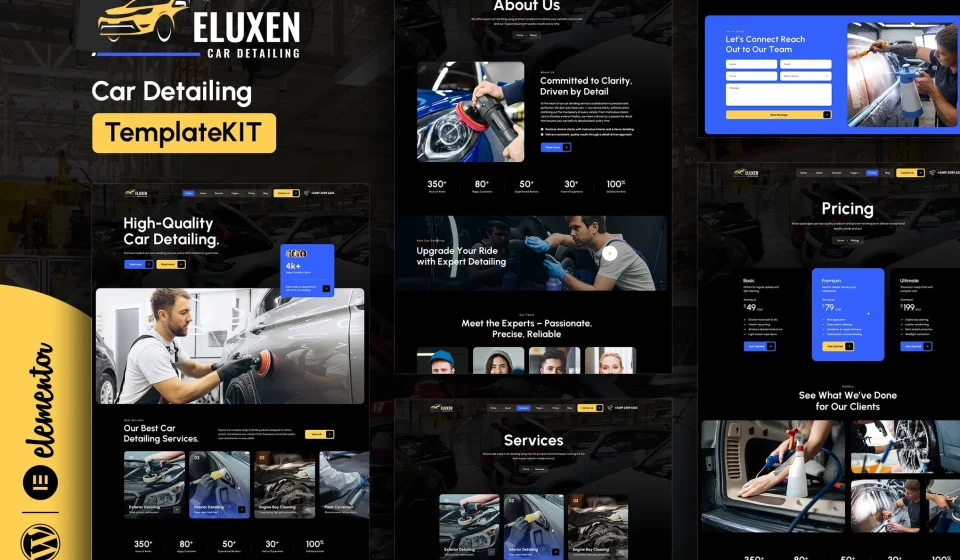 دانلود کیت قالب المنتور Eluxen - خدمات دیتیلینگ خودرو