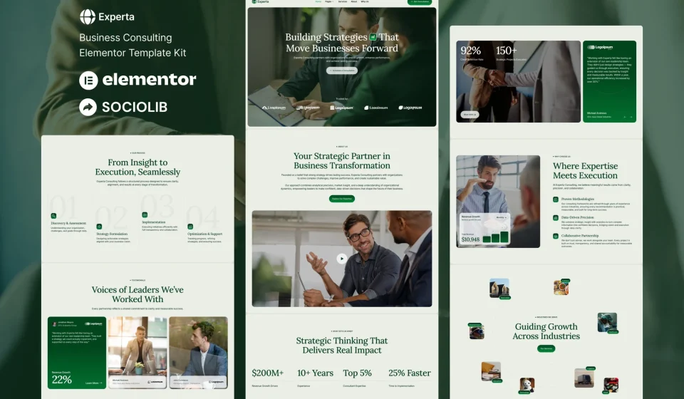 دانلود کیت قالب المنتور Experta - مشاوره کسب‌وکار و سازمانی