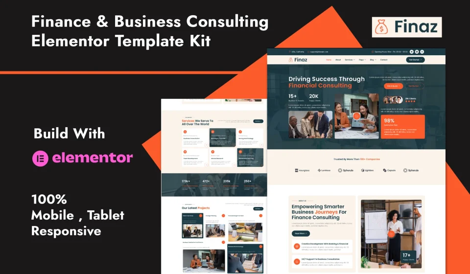 کیت المنتور Finaz - قالب وردپرس مشاوره مالی و شرکتی