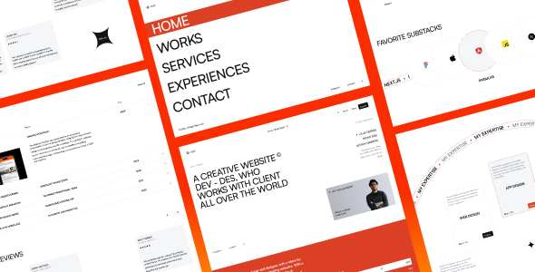 دانلود قالب وردپرس Goot - قالب مینیمال نمونه‌کار شخصی