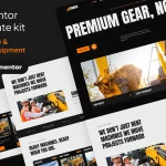 قالب وردپرس Prelude – پوسته شرکتی و استارتاپ کیت المنتور Gravix - ماشین آلات سنگین و تجهیزات ساختمانی