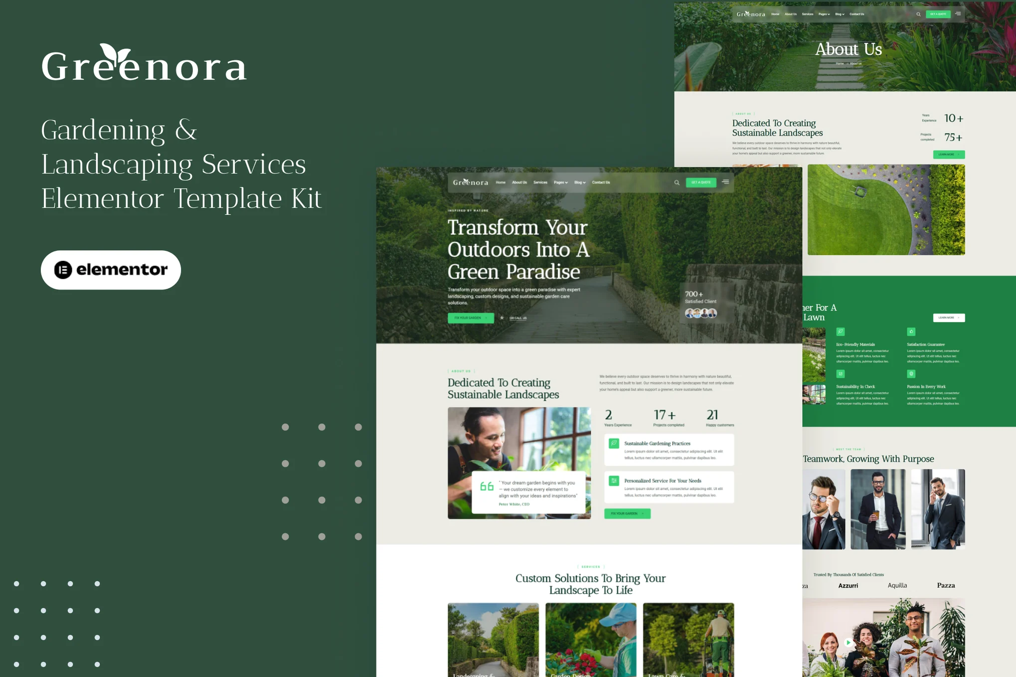 دانلود قالب وردپرس Greenora – خدمات باغبانی و فضای سبز