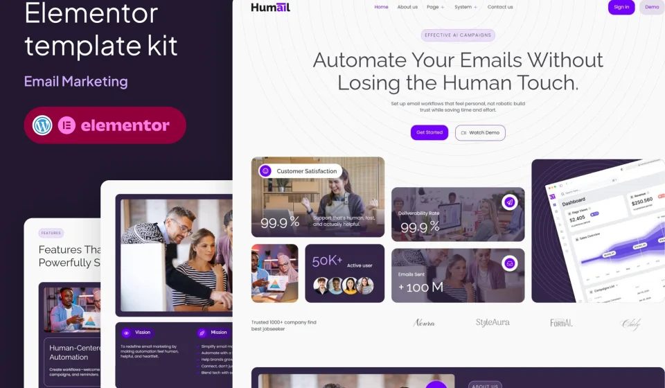 کیت المنتور Humail - ایمیل مارکتینگ و کمپین‌های دیجیتال