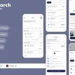 دانلود کیت رابط کاربری اپلیکیشن موبایل Job Search