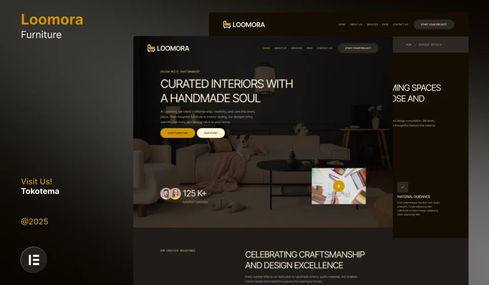 دانلود کیت قالب Loomora - المنتور طراحی داخلی و مبلمان