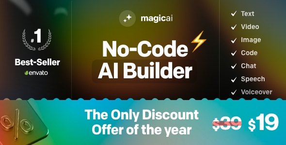 دانلود اسکریپت هوش مصنوعی MagicAI - پلتفرم تولید محتوا و چت