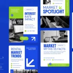 دانلود قالب پست اینستاگرام Market Analysis Summary