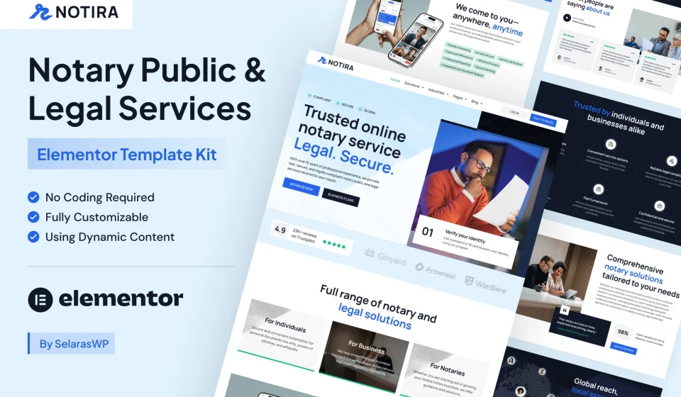 دانلود کیت قالب المنتور Notira - دفتر اسناد رسمی و خدمات حقوقی