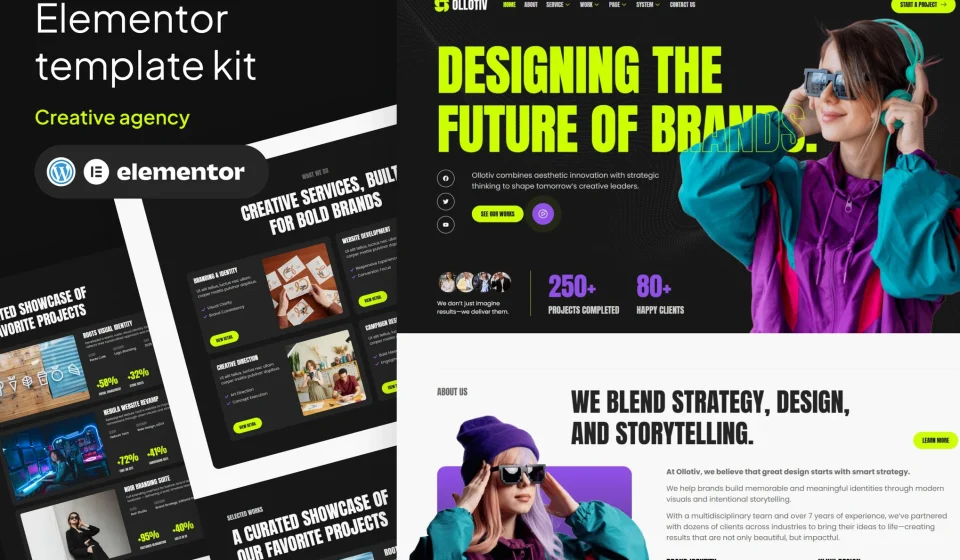 کیت المنتور Ollotiv - قالب وردپرس فینتک و اپلیکیشن ترید